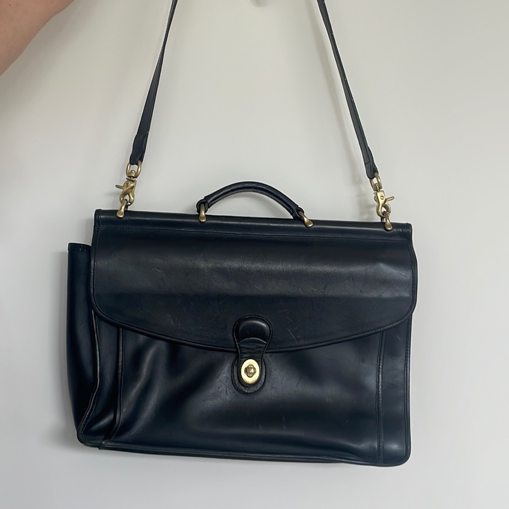 Coach leather briefcase